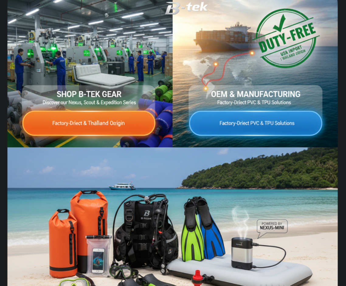 B-TEK high-compliance OEM manufacturer for major global retailers including Disney and Walmart, duty-free and tariff-optimized export to USA