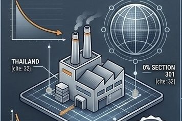 Thailand Manufacturing Reciprocal Trade Rates B-TEK 0 percent Section 301 duty exemption and reciprocal trade tariff benefits infographic mapping supply logistics from Thailand