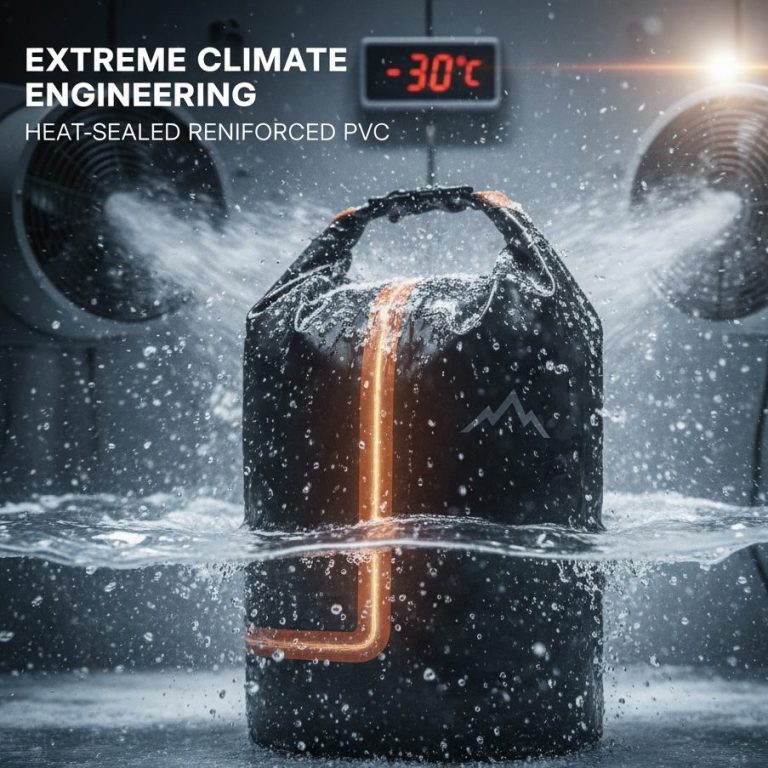 Testing reinforced PVC and TPU construction for structural integrity in extreme temperatures.